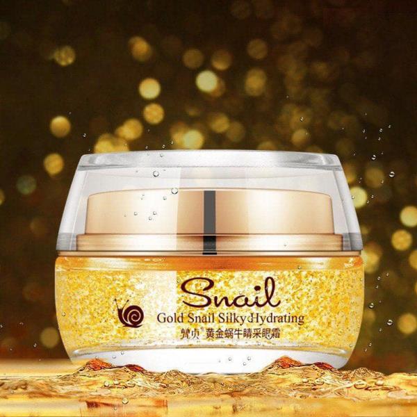ژل آبرسان SNAIL مدل Silky Skin به همراه تکه های طلا 24K و عصاره حلزون